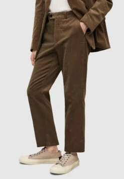 AllSaints BUSCO - Spodnie Materiałowe - Brown