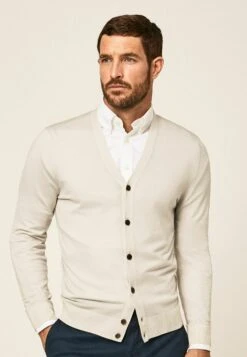 Hackett London Kardigan - Stone