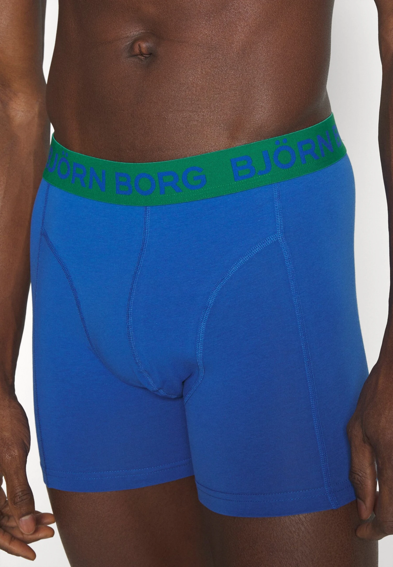 BJØRN BORG STRETCH BOXER 5 PACK - Bokserki - Blue/light Blue/green 6 BJØRN BORG STRETCH BOXER 5 PACK - Bokserki - Blue/light Blue/green - obrazek 6