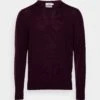 Calvin Klein SUPERIOR CREW NECK - Sweter - Passion Plum