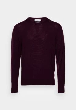 Calvin Klein SUPERIOR CREW NECK - Sweter - Passion Plum