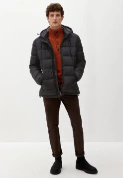 S.Oliver MIT STEPPUNG - Kurtka Zimowa - Black