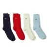 Lacoste 4 PACK - Skarpety - Bleu Marine Rouge Beige Turquoise