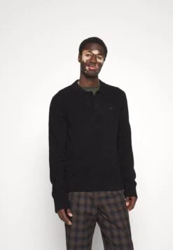 J.Lindeberg YANN LOGO - Sweter - Black -Next || Jack & Jones || s.Oliver Sklep 829172704d7f4599b5defb116db1adc6