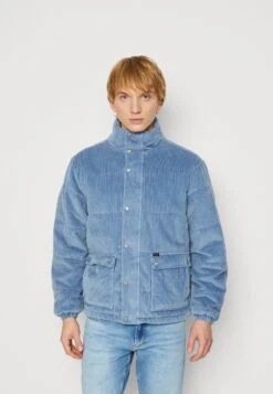 Lee PUFFER CORDUROY - Kurtka Przejściowa - Dreamy Blue