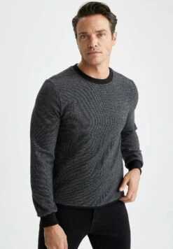 DeFacto REGULAR FIT - Sweter - Black